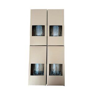 Set Of 4 Woodford Reserve WR Glencairn Crystal Rocks Glass Bourbon Whiskey Bar